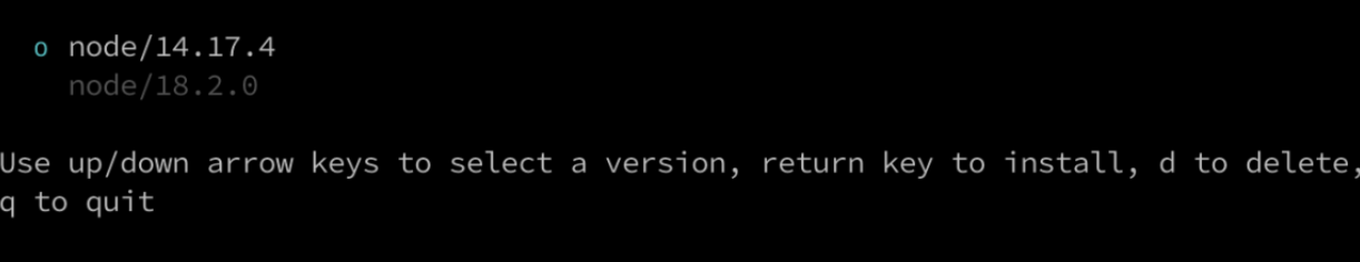mac 使用n管理node多版本