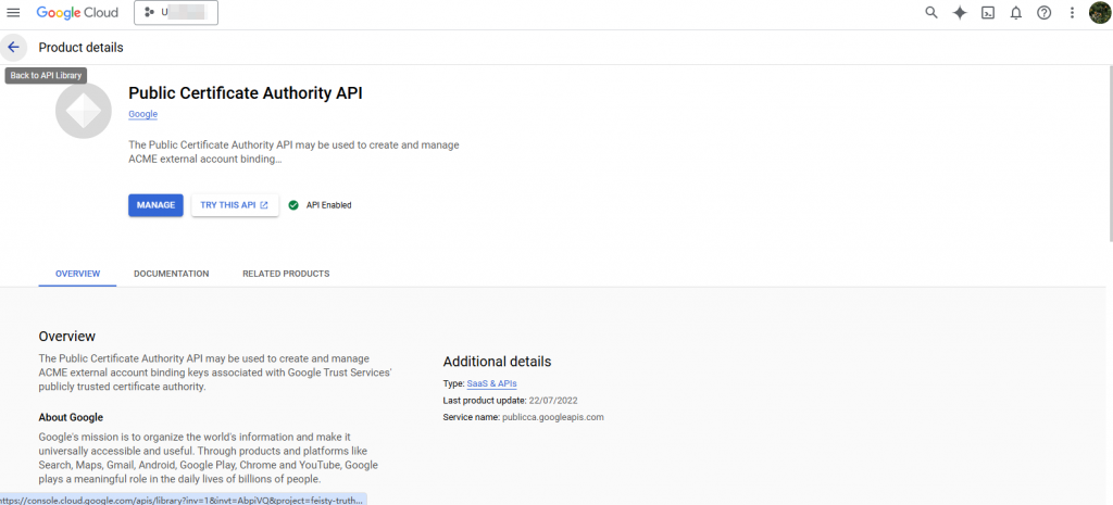 利用acme.sh 申请 Google 免费证书