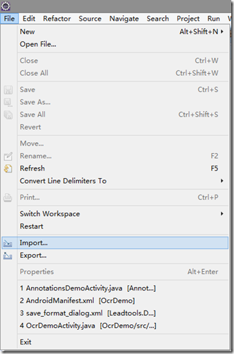 LeadTools Android 入门教学——运行第一个Android Demo