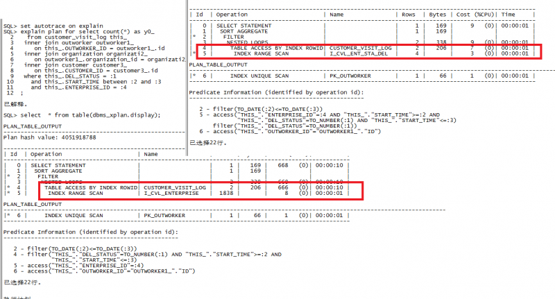 记录一个sql tuning的过程