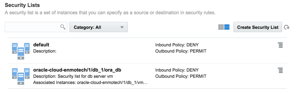 Network Settings Configuration in Oracle Cloud