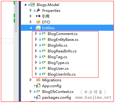 一步步开发自己的博客 .NET版（9、从model first替换成code first 问题记录）