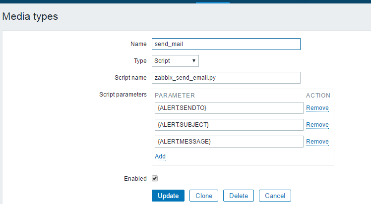 zabbix使用python脚本发送报警邮件