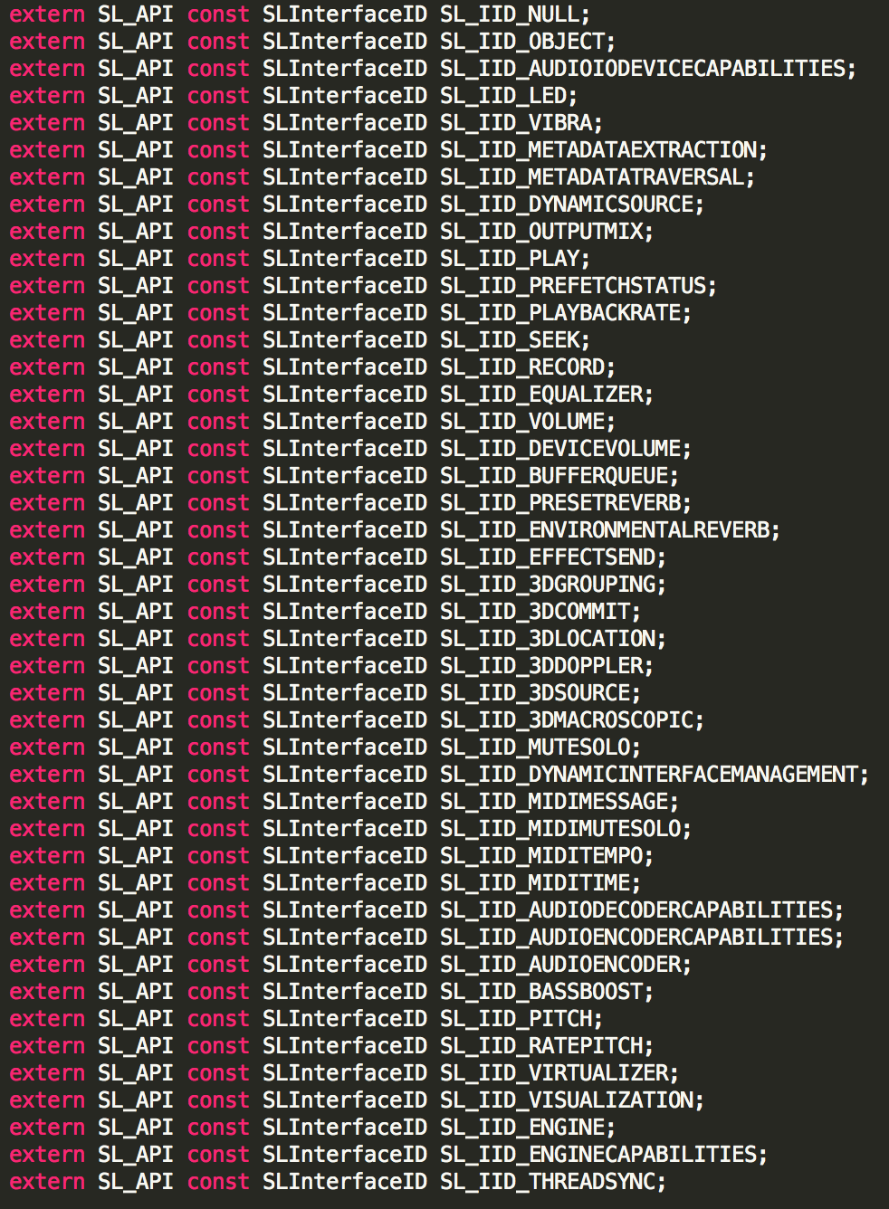 Android音频开发（7）：使用 OpenSL ES API（下）