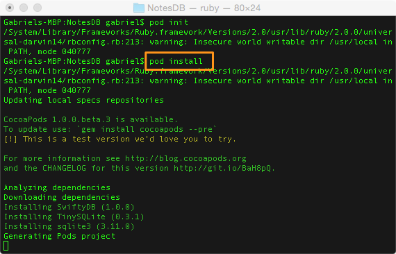 用 SwiftyDB 管理 SQLite 数据库