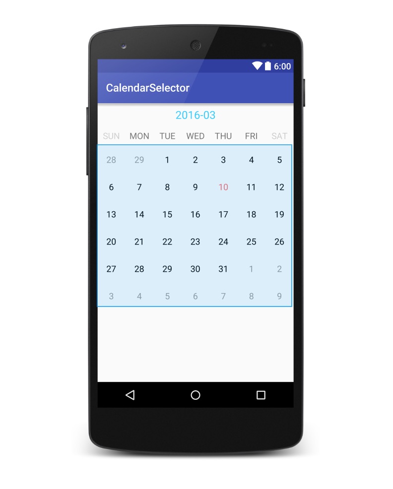 CalendarSelector - Android 日期显示和选择器