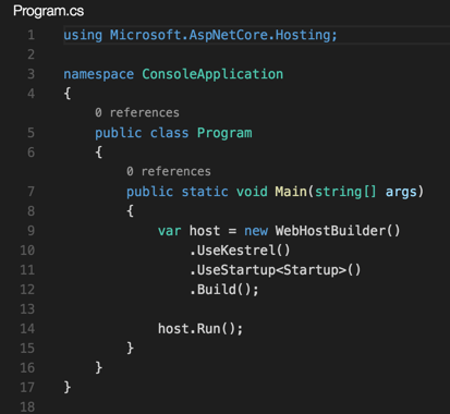 在Docker上运行.NET Core