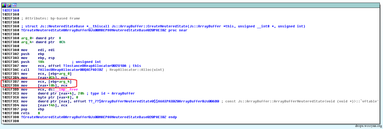 MS15-106 JScript ArrayBuffer.slice 任意地址读漏洞分析