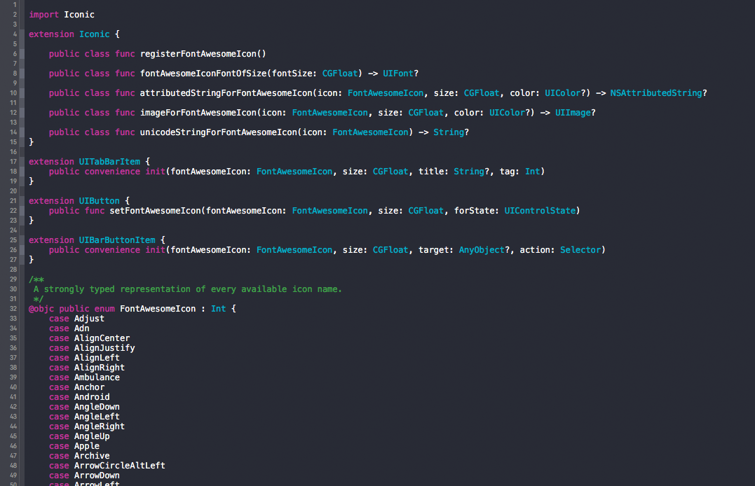 [iOS] 根据矢量字体文件生成实用的 Swift 本地渲染封装库