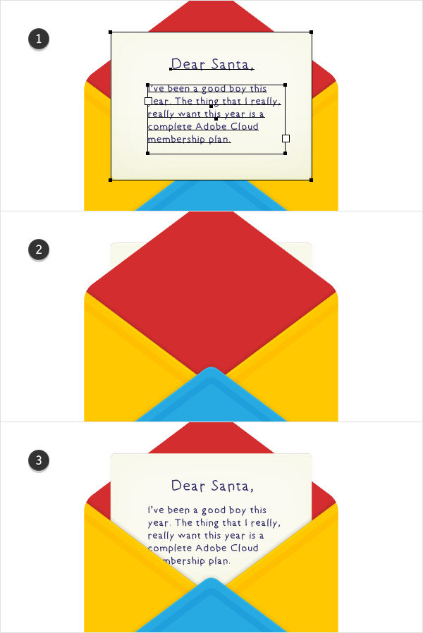 AI教程！手把手教你绘制一枚雅致的红色信封图标