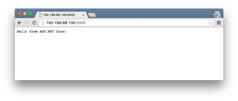 在Docker上运行.NET Core