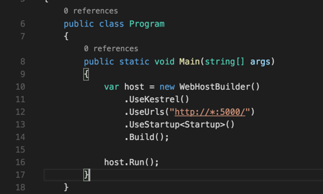 在Docker上运行.NET Core