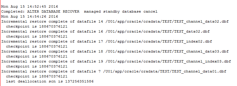 Data Guard跳归档恢复的案例