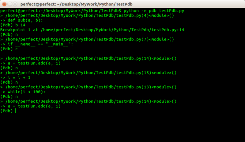 使用Pdb调试Python