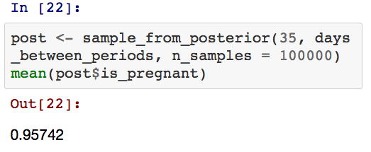 一个计算我的妻子是否怀孕的贝叶斯模型
