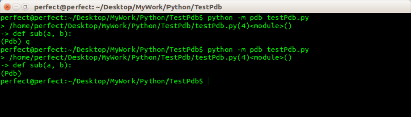 使用Pdb调试Python