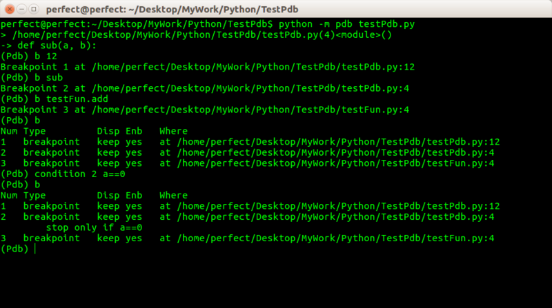 使用Pdb调试Python