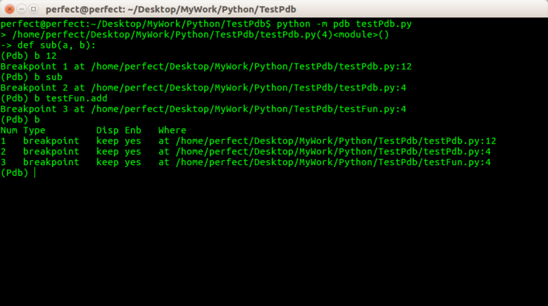 使用Pdb调试Python