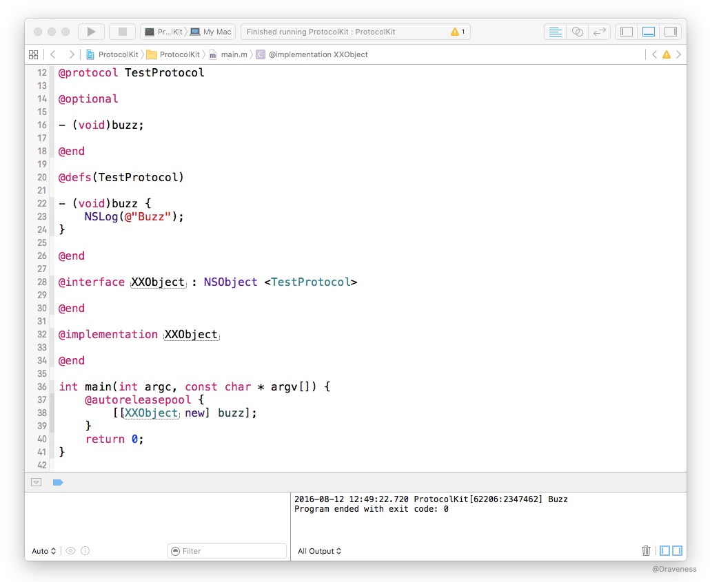 如何在 Objective-C 中实现协议扩展