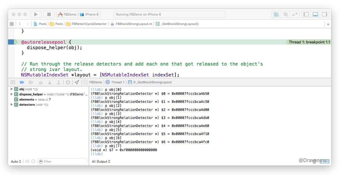 iOS 中的 block 是如何持有对象的