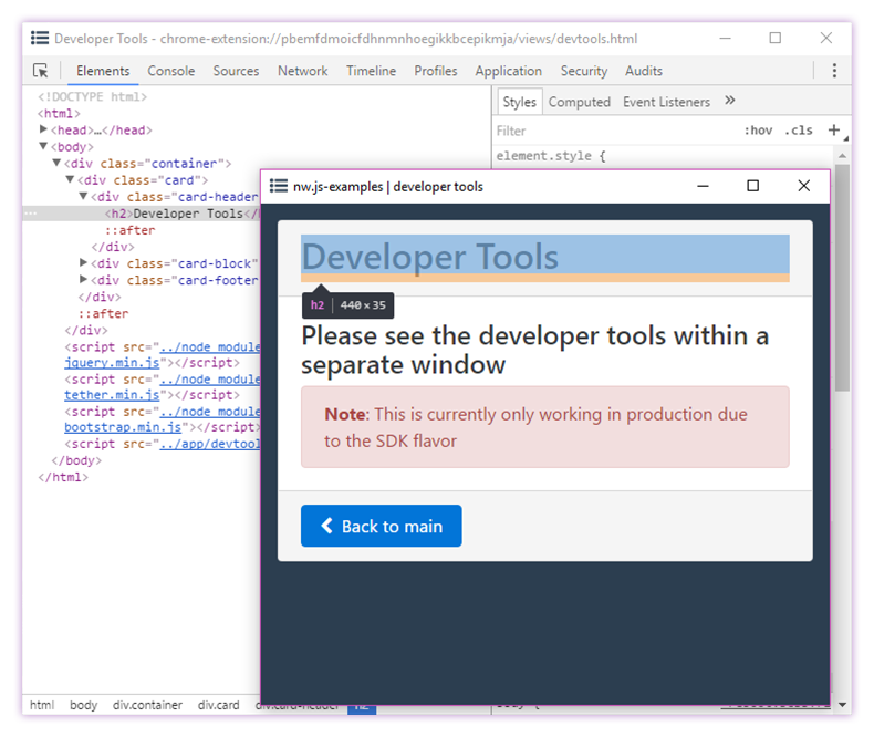 使用 NW.js 构建跨平台桌面应用程序