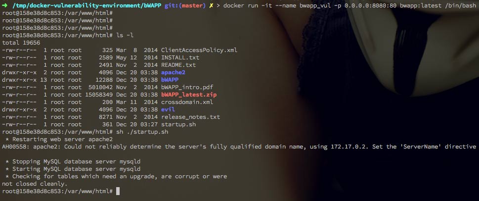 使用Docker搭建Web漏洞测试环境