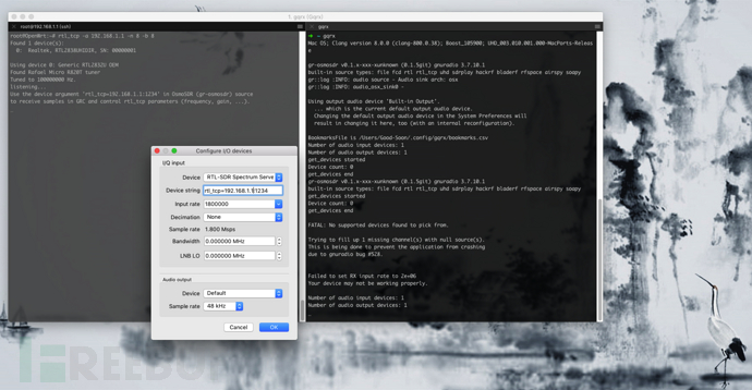 如何用极路由+OpenWrt+RTL电视棒搭建一台SDR服务器，并隐秘地捕获和传输数据