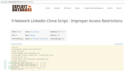2016年度Web漏洞统计之Exploit-db
