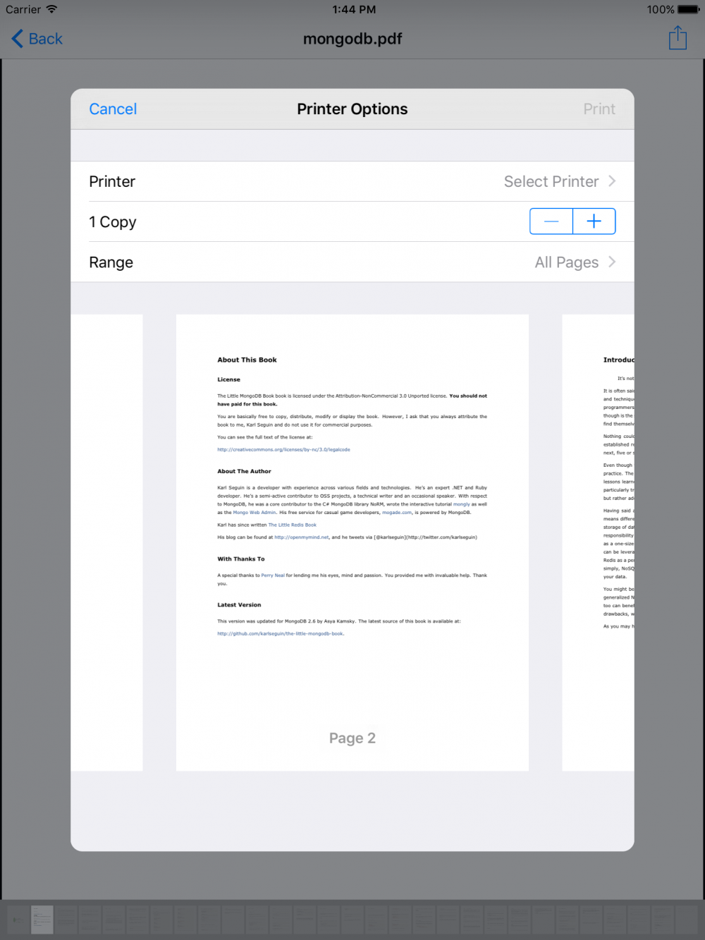 iOS-PDF-Reader：简单易用的轻量级 PDF 阅读器组件