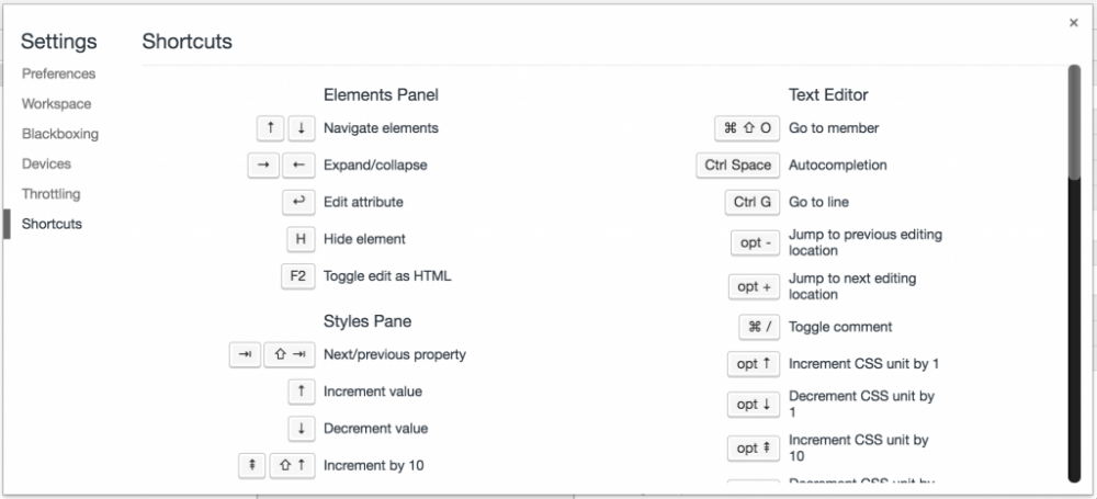 Chrome开发者工具的小技巧