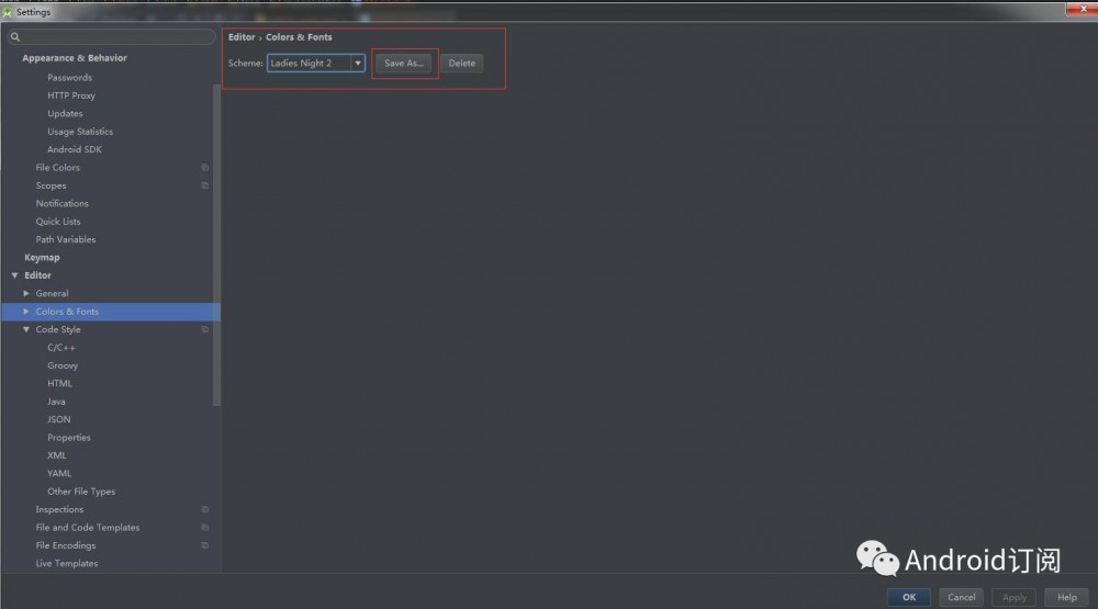 Android Studio 自定义皮肤主题和背景