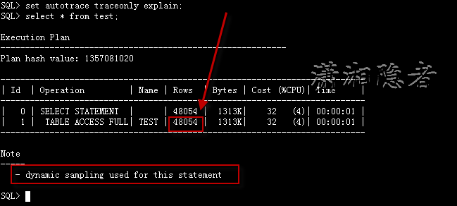 Oracle动态采样分析