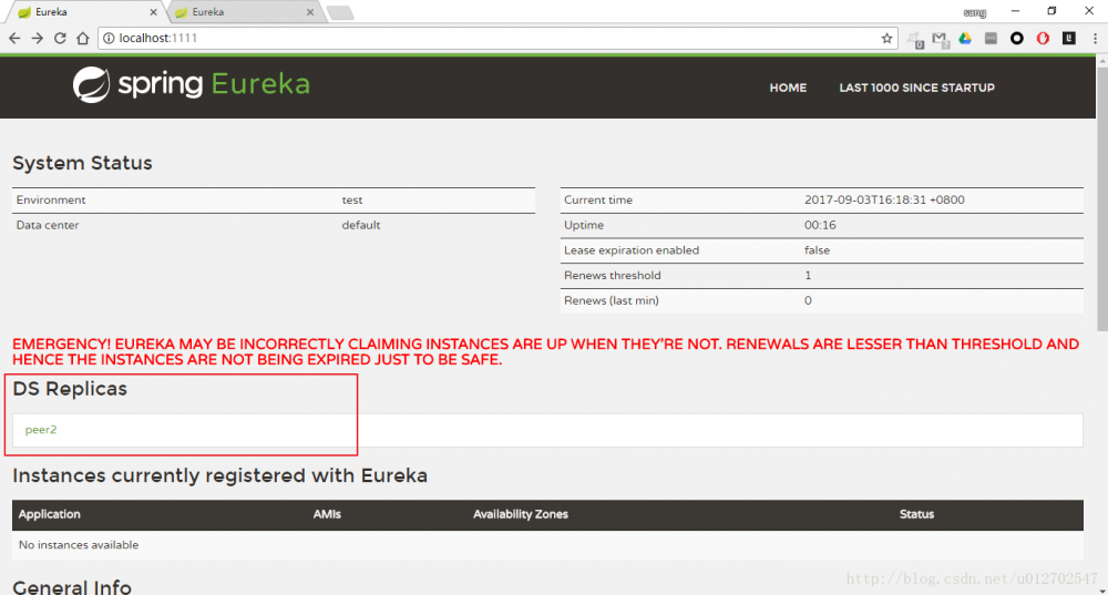 使用Spring Cloud搭建高可用服务注册中心