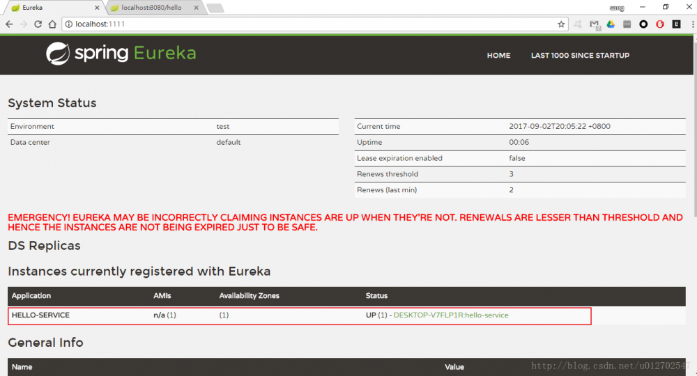 使用Spring Cloud搭建服务注册中心