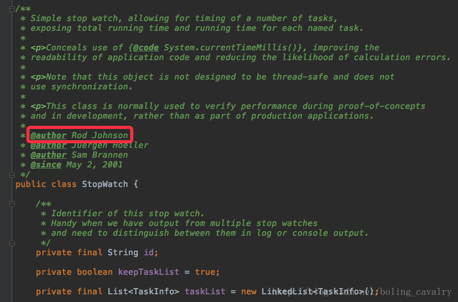 org.springframework.util.StopWatch：简洁的耗时统计小工具