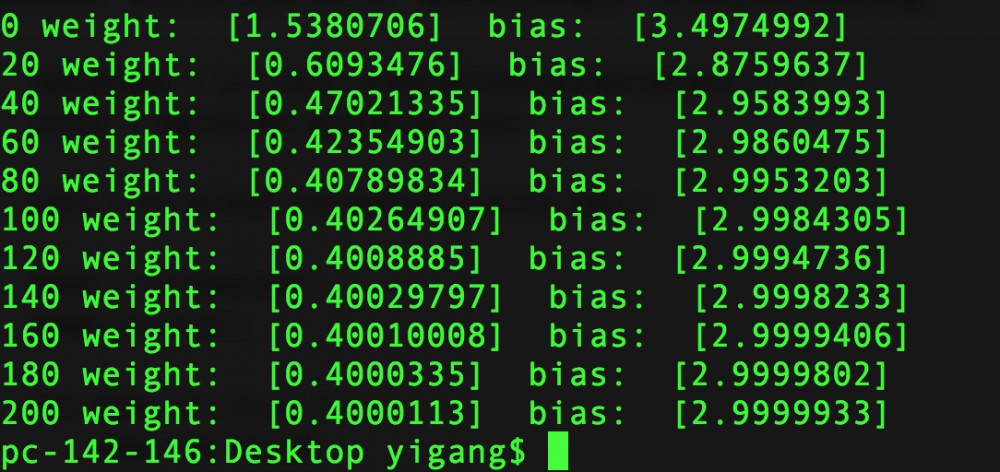 TensorFlow入门：线性回归