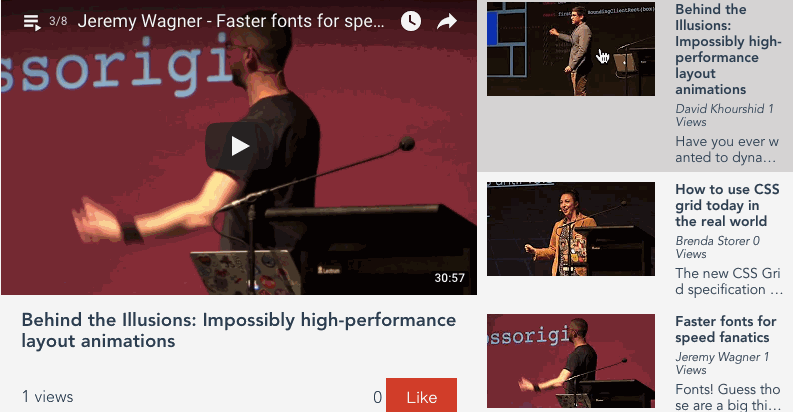 使用Vue构建视频播放列表