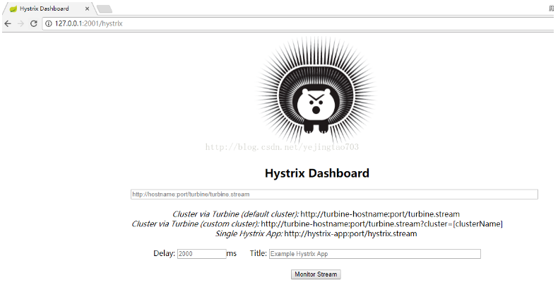 Spring Cloud Hystrix Dashboard