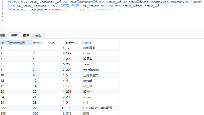 java递归实现导航菜单