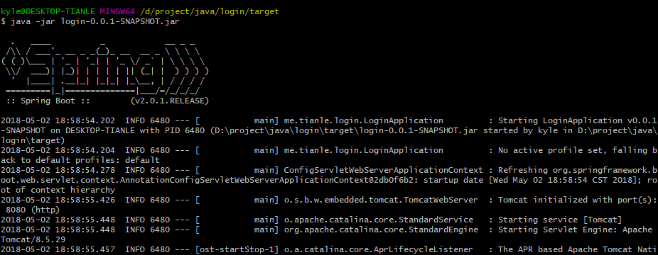 基于Spring Boot的登录demo