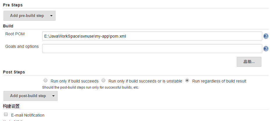 Maven+ GIt&amp;SVN + Jenkins