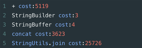 为什么阿里巴巴不建议在for循环中使用"+"进行字符串拼接?