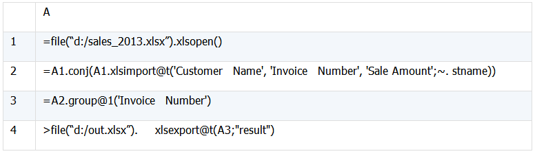 Java 嵌入 SPL 轻松实现 Excel 文件合并