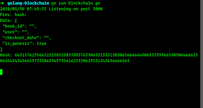 用Go构建一个简单的区块链