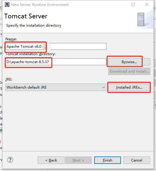 Eclipse配置Tomcat8.5（显示Servers设置）