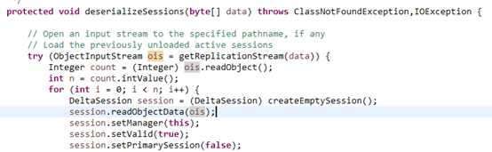 Java deserialization RCE in Tomcat cluster