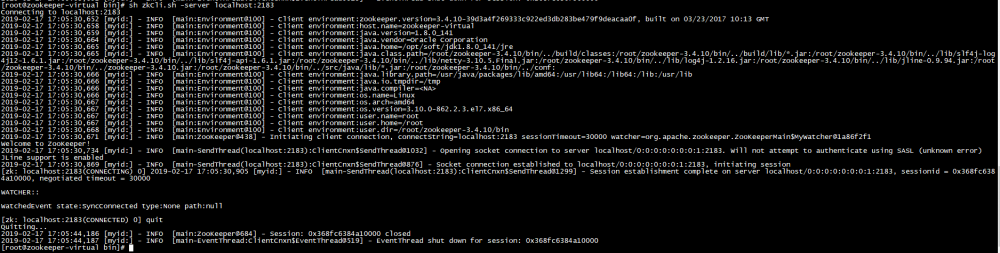 『互联网架构』软件架构-zookeeper集群部署与快速入门（32）